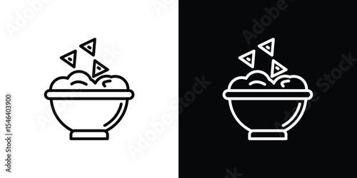 Guacamole icon in black. flat graphic vector icon