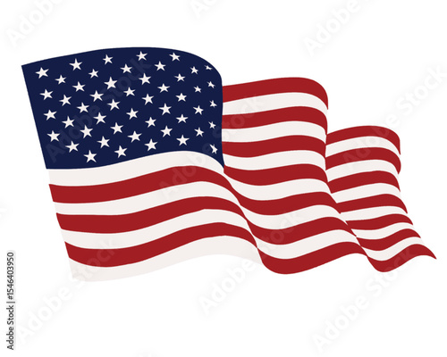  US flag vector