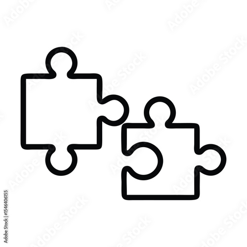 Puzzle icon Premium Vector