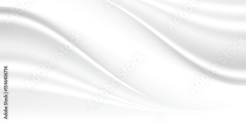 White gray satin texture that is white silver fabric silk panorama background with beautiful soft blur pattern natural.