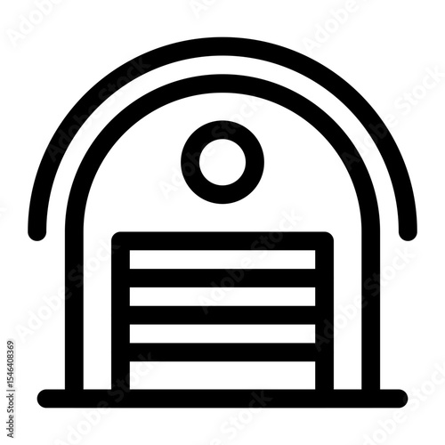 Warehouse Storage Facility Icon