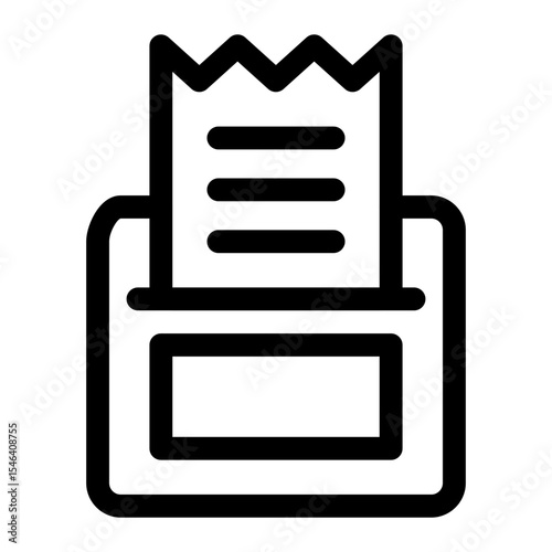 Receipt Dispensing Machine Icon