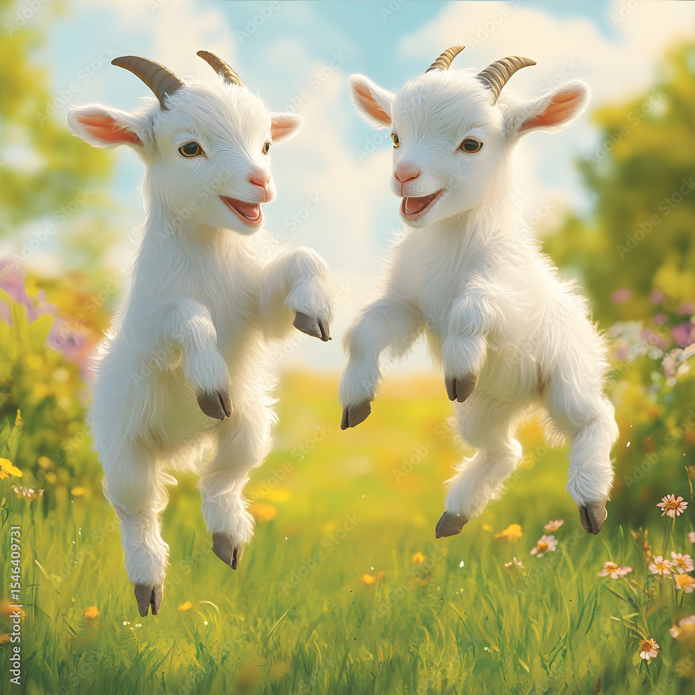 Obraz premium The True Meaning of Friendship, Sharing Smiles, Support, and Trust