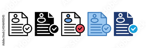 Resume Icon Element For Design