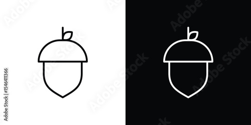 Hazelnut icon in black. flat graphic vector icon