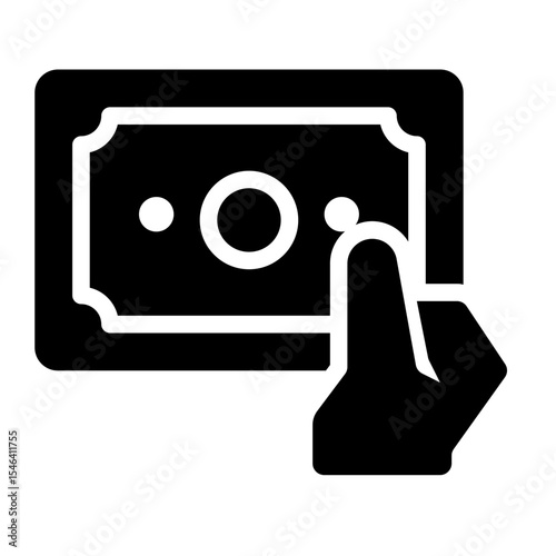 Hand Reaching for a Bill
