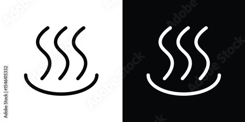 Heat icon in black. flat graphic vector icon