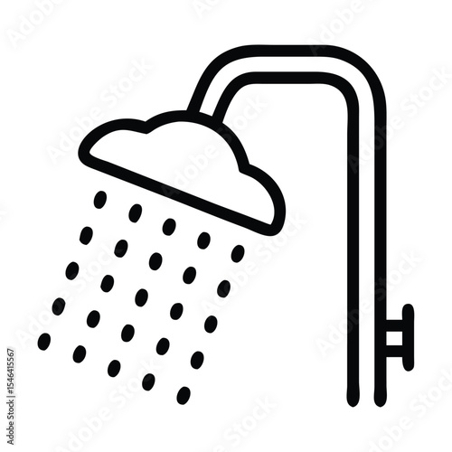 Shower icon vector image can be used for water park