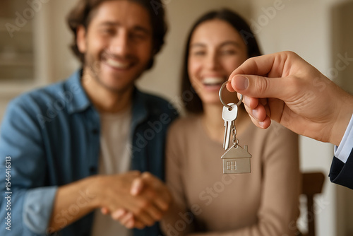 Happy Couple, New Home Keys