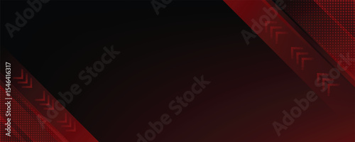 Abstract red and black design background with stroke and shadow effect. Red gradient wallpaper with minimal geometric. Modern and cool background.