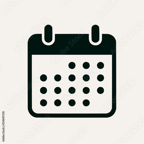 Calendar Icon Simple, Clean, and Versatile Design Element