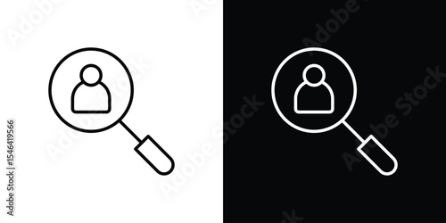 Hiring icon in black. flat graphic vector icon