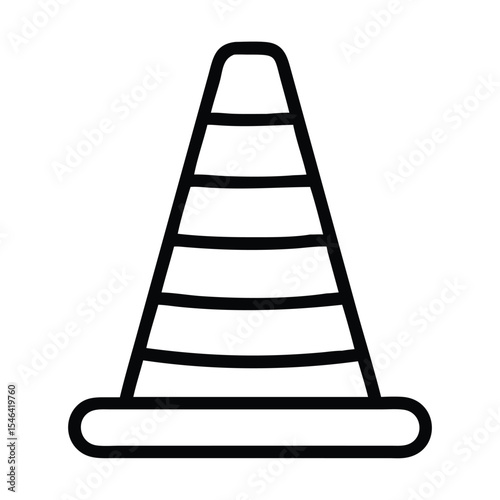 Vector design traffic cone icon style Premium Vector