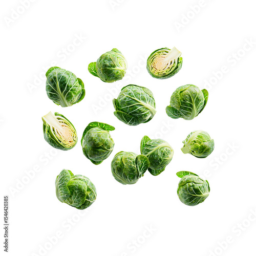 floating brussels sprouts png