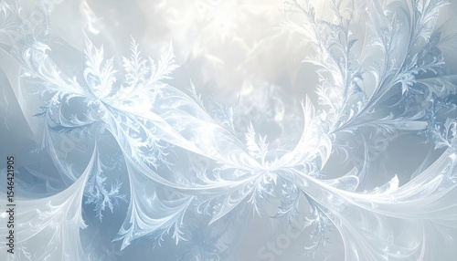 Abstract Frozen Ice Pattern Background