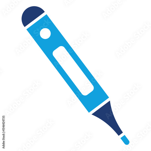 Thermometer Flat Blue Icon