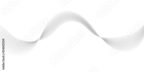 "Minimal abstract grey and white wave background with smooth curves and soft shadows. Elegant flowing lines ideal for modern design, tech concepts, web headers, and stylish graphic layouts"