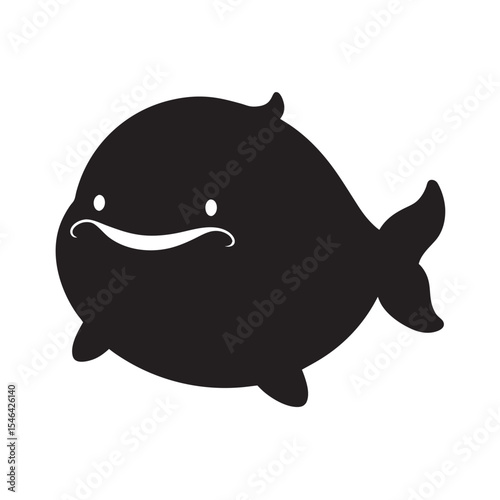 Blobfish Funny Marine Life Silhouette