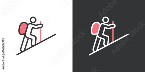 シンプルな登山アイコン