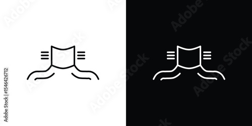 Human neck icon in black. flat graphic vector icon