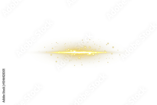 Fotografía Glistening mist swirls in transparent golden storm