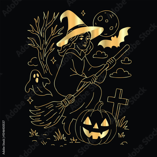 halloween background with pumpkin