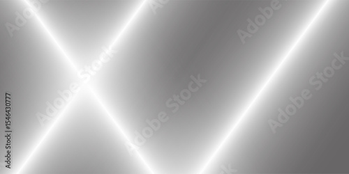Silver foil background with metal mirror texture. Chrome gradient surface with light gloss. Vector aluminum grey sheet with reflection. vector illustration
