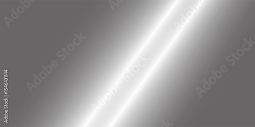 Silver foil background with metal mirror texture. Chrome gradient surface with light gloss. Vector aluminum grey sheet with reflection. vector illustration