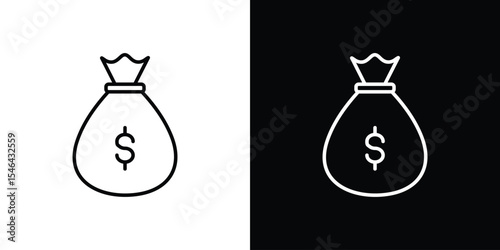 Income icon in black. flat graphic vector icon