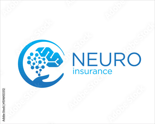 neuron hand care logo designs simple modern