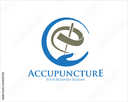 e acupuncture care logo designs for medical health service
