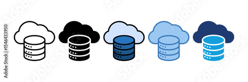 Cloud Storage Icon Element For Design