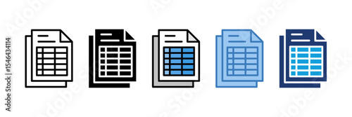 Spreadsheet Icon Element For Design