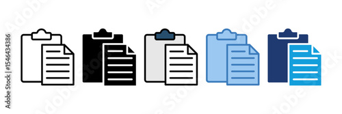 Clipboard Data Icon Element For Design