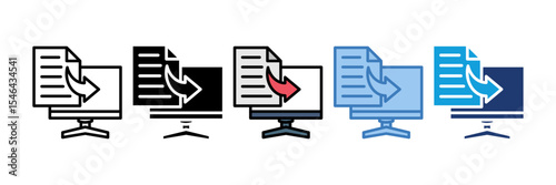 Data Entry Icon Element For Design