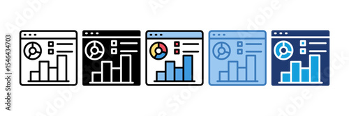 Data Visualization Icon Element For Design