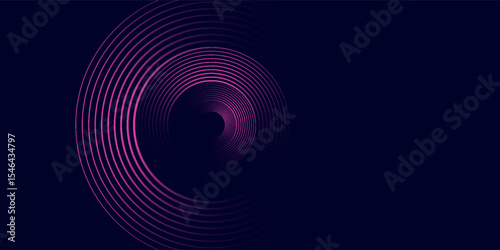 Abstract realistic 3d blue cylinder pedestal podium with Sci-fi dark blue abstract room with semi circle glowing neon lighting scene. Vector