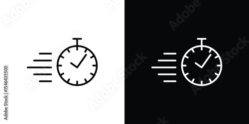 Instant icon in black. flat graphic vector icon