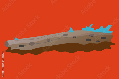 vector illustration of a broken glass