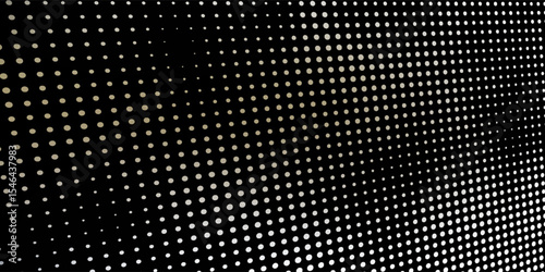 Abstract grunge grid polka dot halftone background pattern.