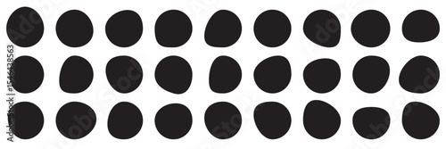 Blobs icon. Rock black icons. Drops or stone silhouettes. Vector set of black  blobs  . Organic blob shapes collection .  