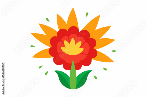 yellow flower isolated on white