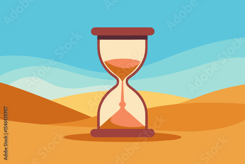 hourglass with sand