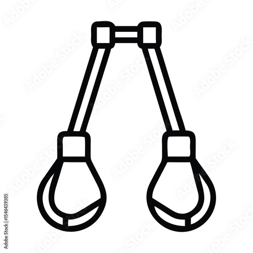 Kettlebell Kawaii Lineal icon