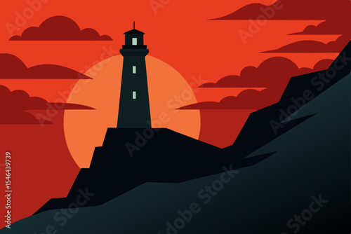 lighthouse on the island