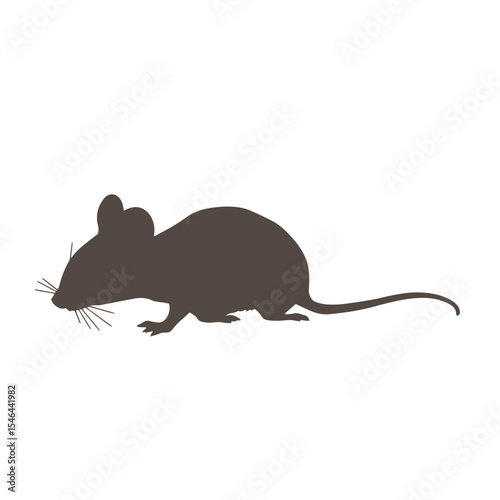 Mouse silhouette concept vector illustration design.