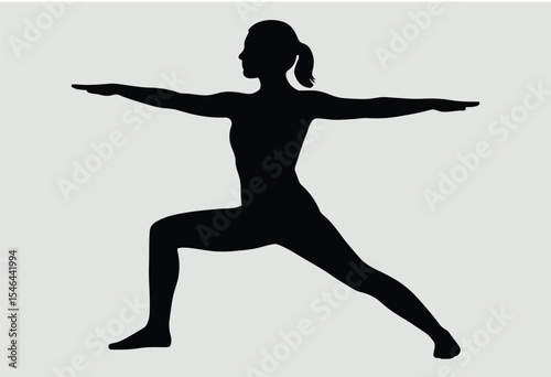 silhouette of a woman doing yoga