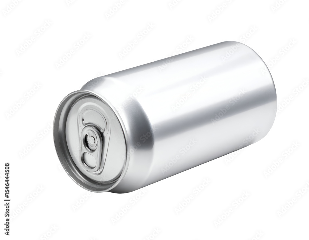 Aluminum can on a transparent background for product photography Aluminum can on a transparent background for product photography