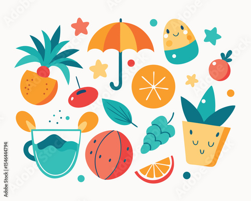 fruit and vegetable set