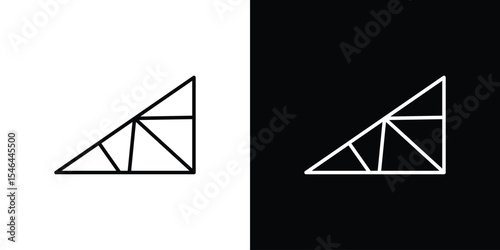 Joist icon in black. flat graphic vector icon